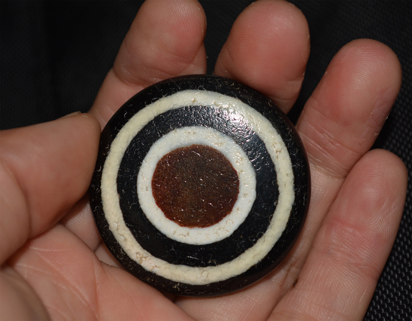 Tibetan Ancient Two Eyes Lukmik Dzi Bead