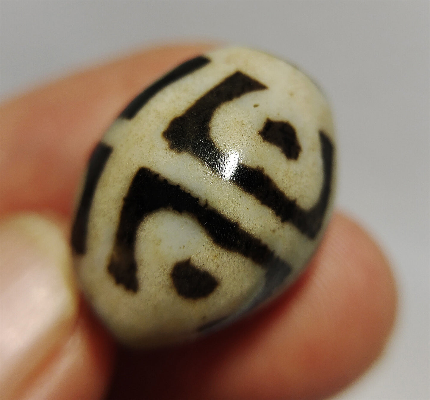 real ancient tibetan lotus dzi bead amulet pendant genuine old antique himalaya agate pure six eyes gzi talisman