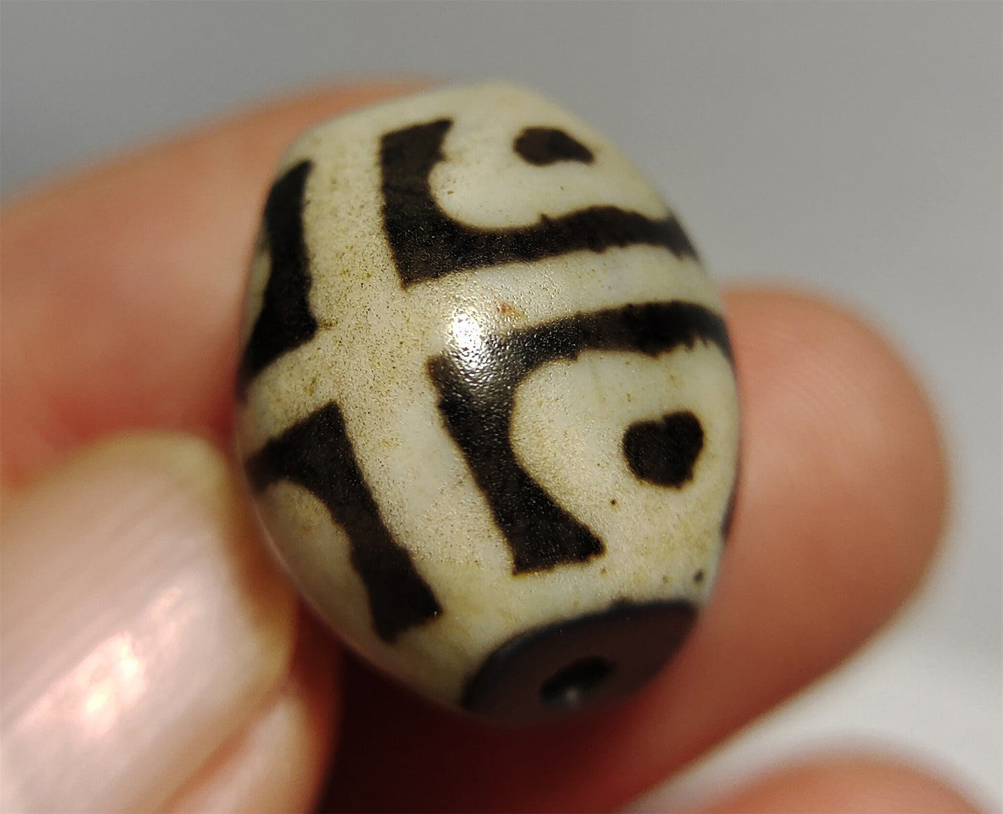 real ancient tibetan lotus dzi bead amulet pendant genuine old antique himalaya agate pure six eyes gzi talisman