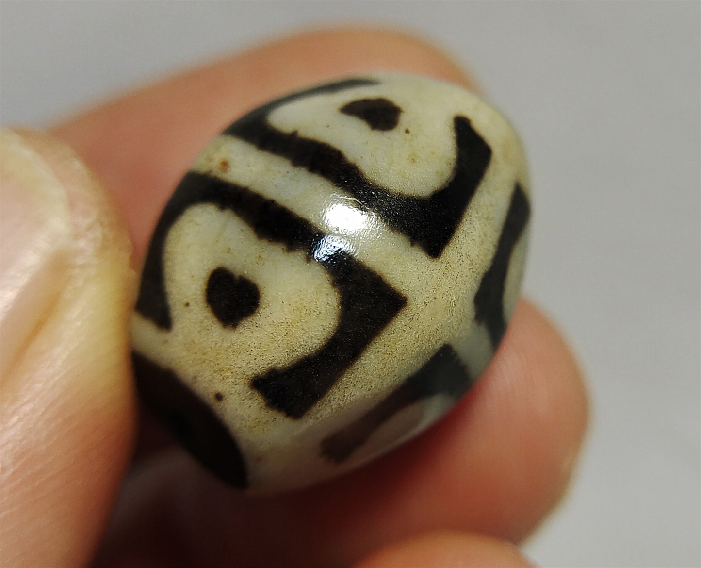 real ancient tibetan lotus dzi bead amulet pendant genuine old antique himalaya agate pure six eyes gzi talisman