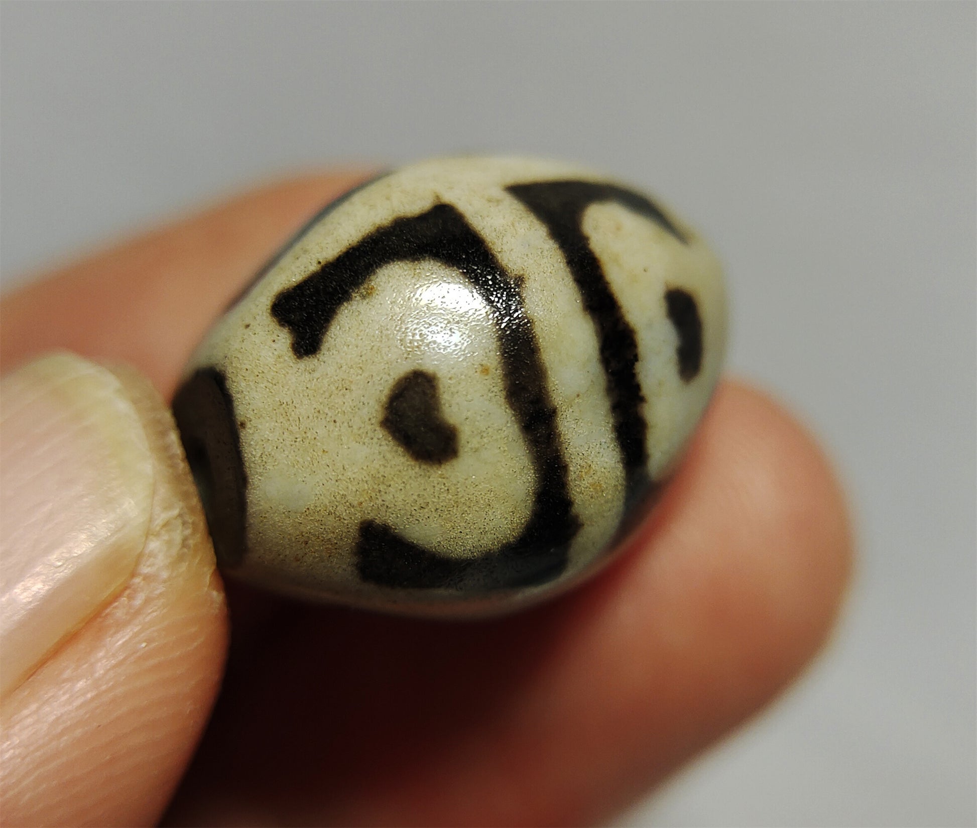 real ancient tibetan lotus dzi bead amulet pendant genuine old antique himalaya agate pure six eyes gzi talisman