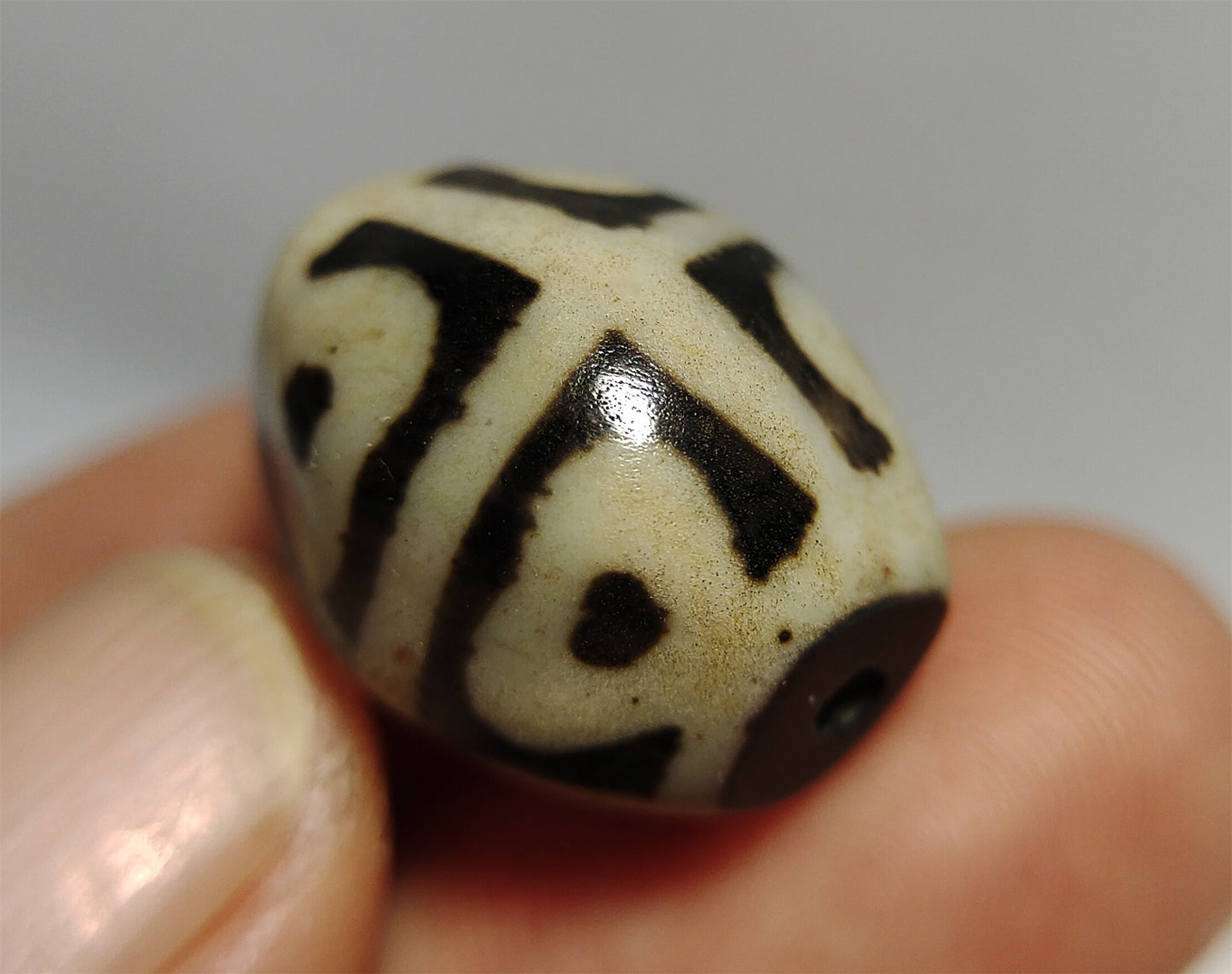 real ancient tibetan lotus dzi bead amulet pendant genuine old antique himalaya agate pure six eyes gzi talisman