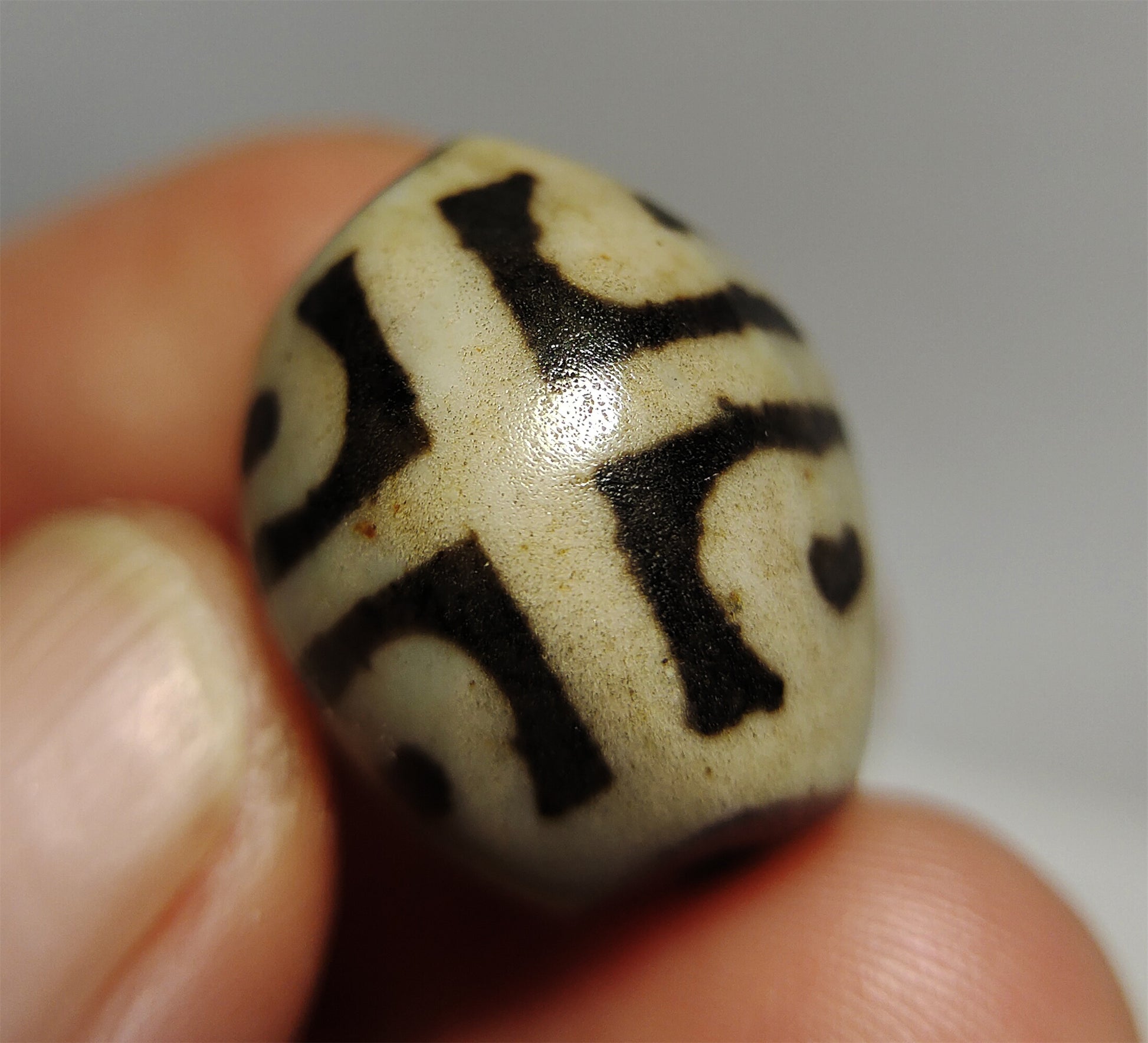 real ancient tibetan lotus dzi bead amulet pendant genuine old antique himalaya agate pure six eyes gzi talisman