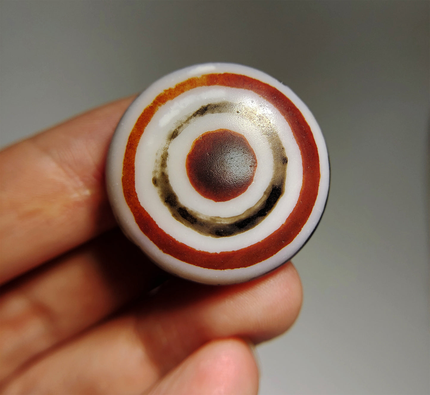 real himalaya ancient lukmik eye dzi bead pendant amulet genuine old luk mik agate horse goat natural tibetan pyu gzi