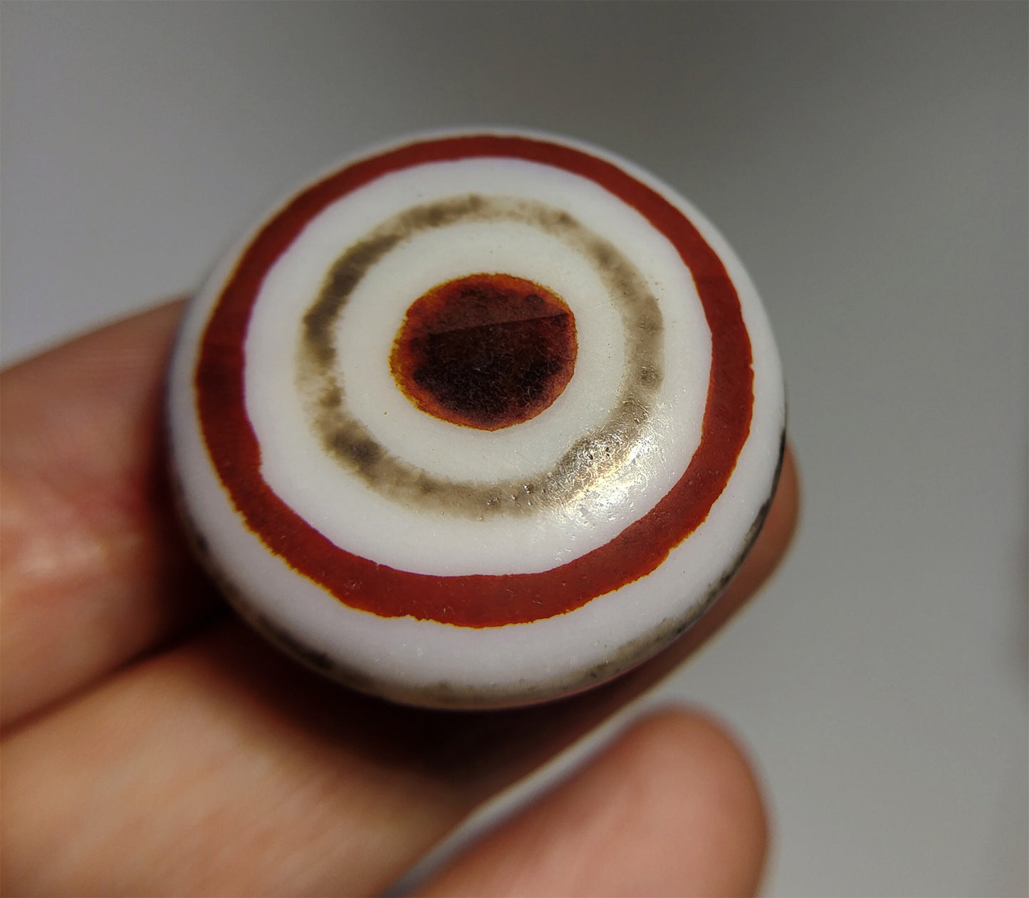 real himalaya ancient lukmik eye dzi bead pendant amulet genuine old luk mik agate horse goat natural tibetan pyu gzi