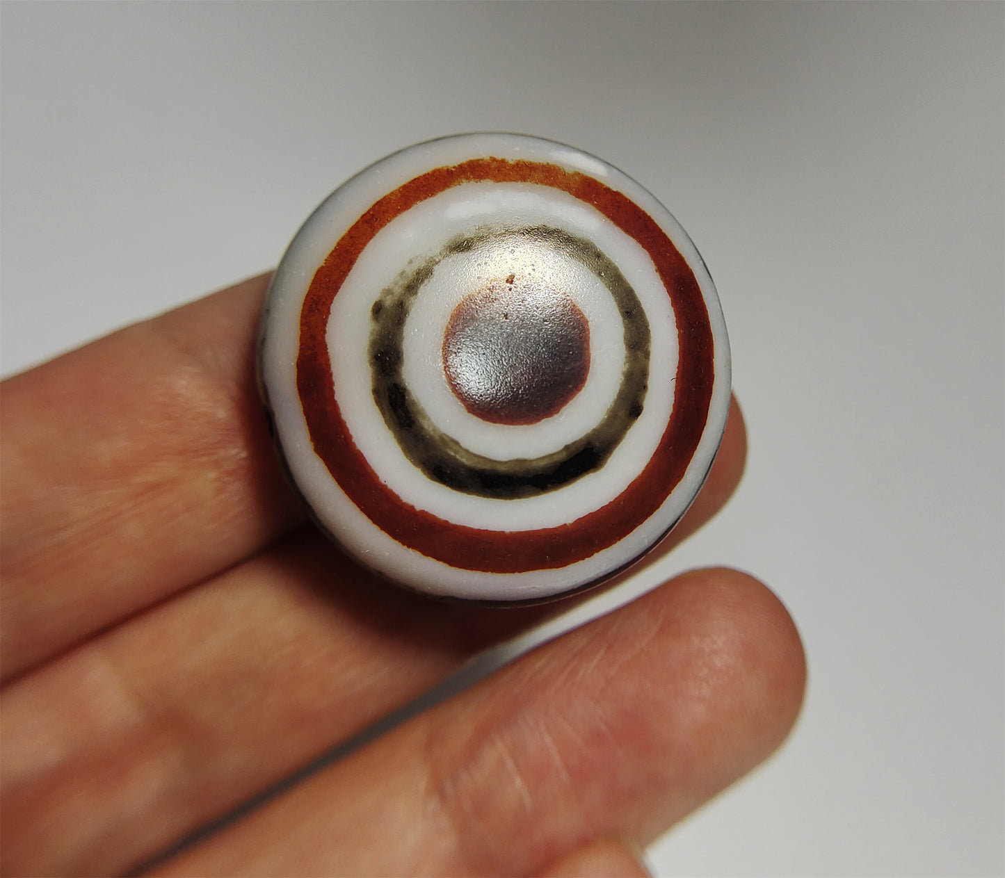 real himalaya ancient lukmik eye dzi bead pendant amulet genuine old luk mik agate horse goat natural tibetan pyu gzi