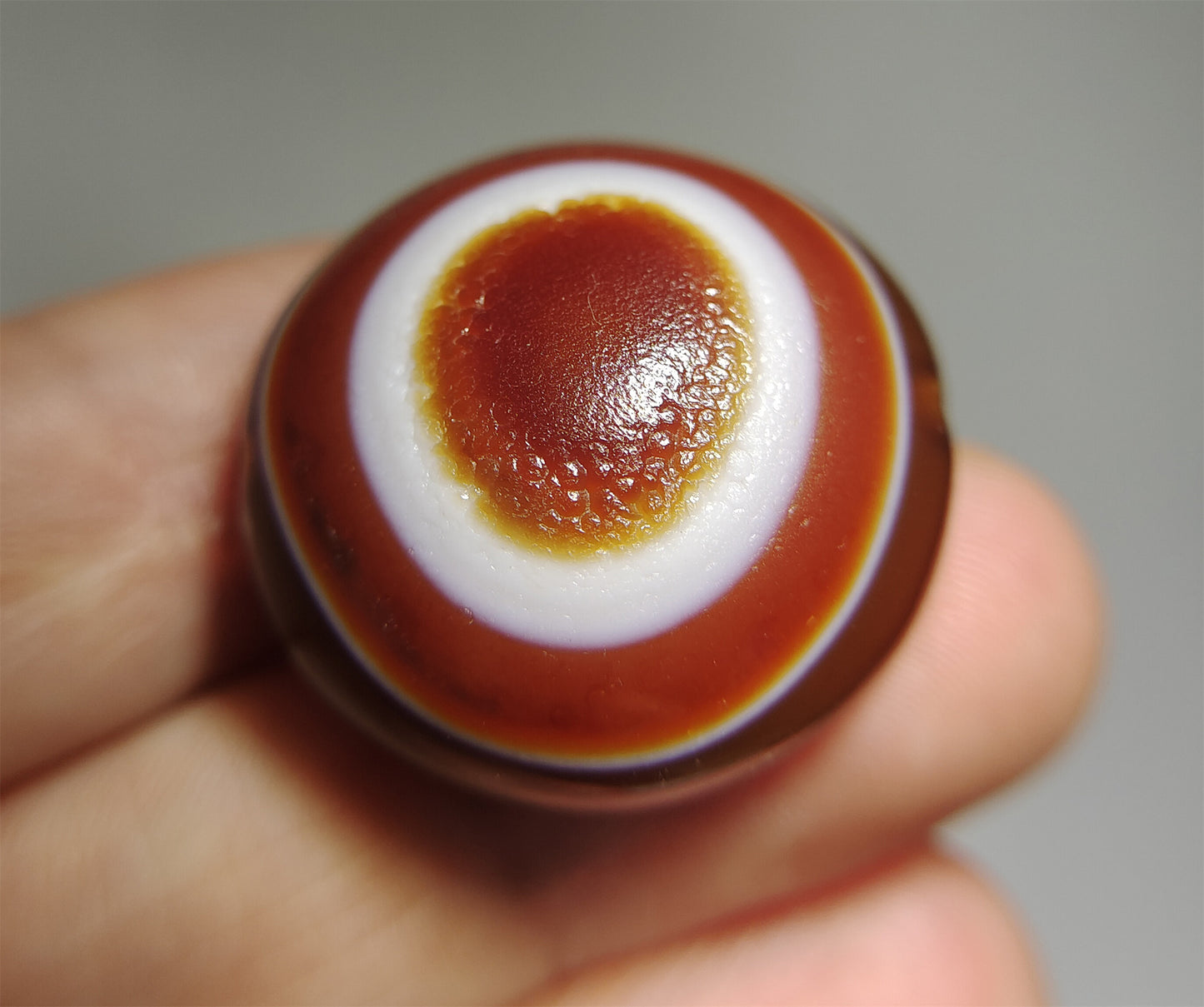 Himalaya Ancient Lukmik Eye Dzi Bead Pendant Amulet Horse Goat Luk Mik Real Agate Pure Gzi