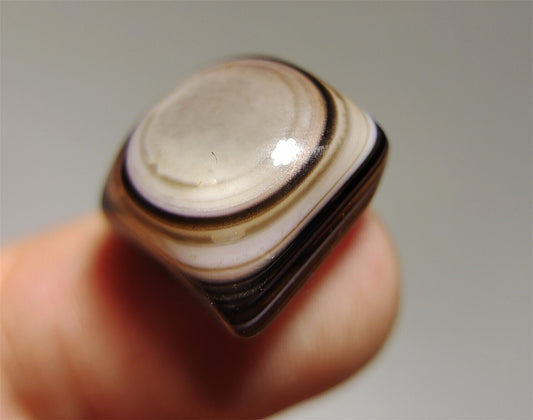 real himalaya antique lukmik eye dzi bead amulet genuine old luk mik banded agate one natural tibetan pyu gzi talisman