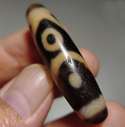 real tibetan ancient four eyes dzi bead amulet pendant genuine old antique himalaya agate nepal special 4 pure gzi talisman