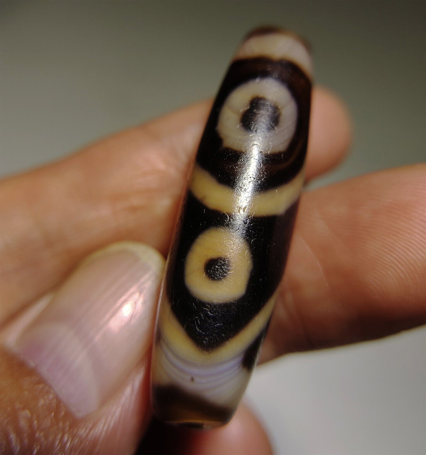 real tibetan ancient four eyes dzi bead amulet pendant genuine old antique himalaya agate nepal special 4 pure gzi talisman