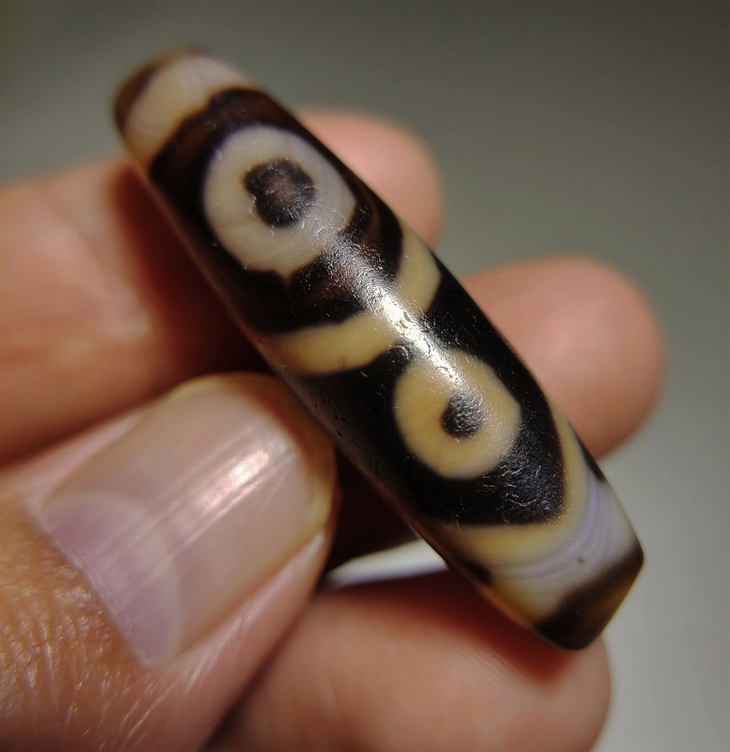 real tibetan ancient four eyes dzi bead amulet pendant genuine old antique himalaya agate nepal special 4 pure gzi talisman