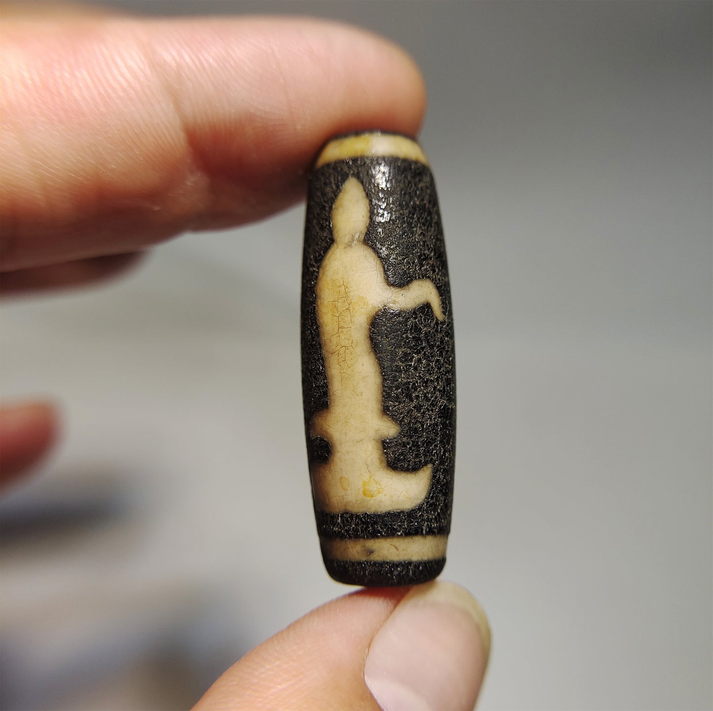 real tibetan ancient guanyin buddha dzi bead amulet pendant genuine old antique himalaya agate pure kwan yin gzi talisman