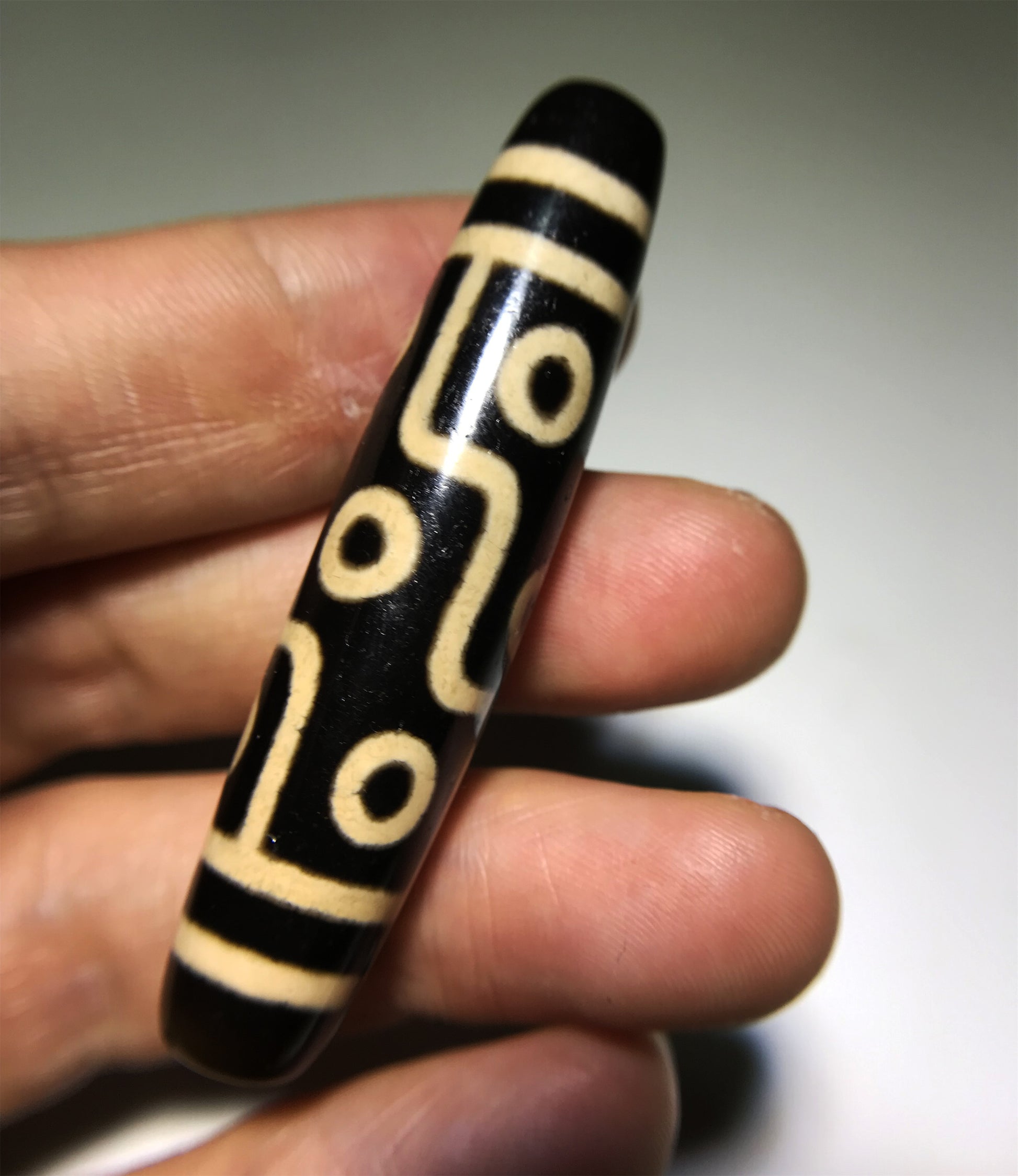 real tibetan ancient nine eyes dzi bead amulet pendant genuine old antique himalaya agate nepal 9 pure gzi talisman