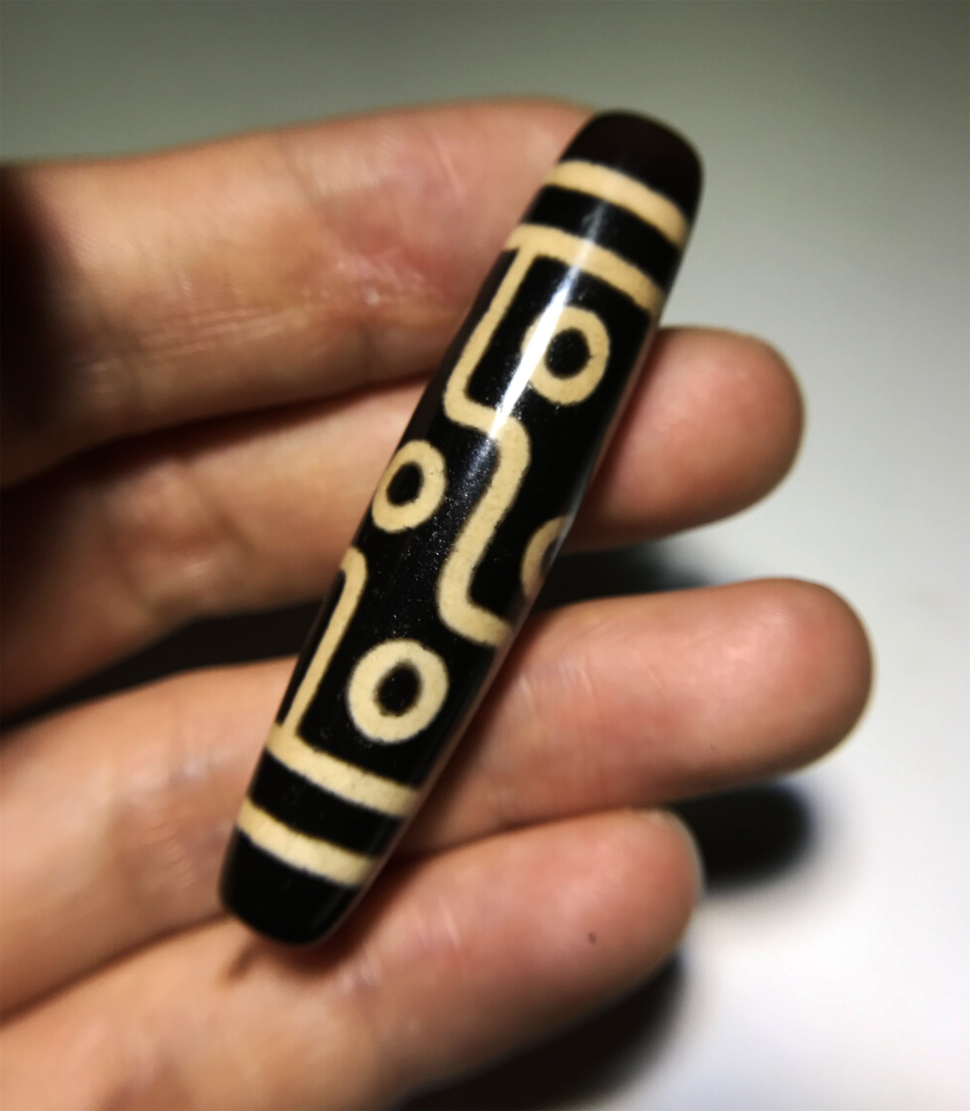 real tibetan ancient nine eyes dzi bead amulet pendant genuine old antique himalaya agate nepal 9 pure gzi talisman