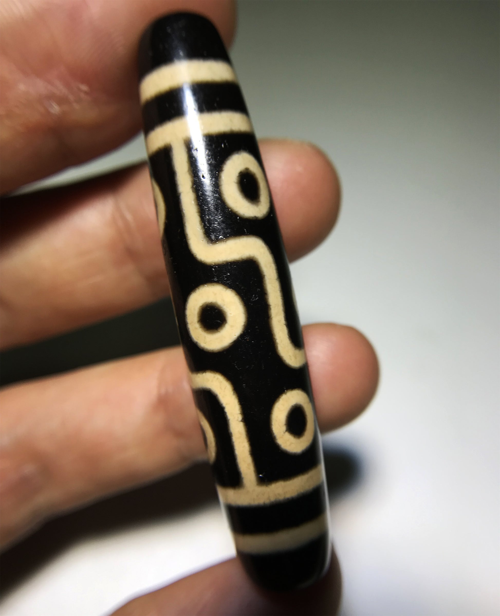 real tibetan ancient nine eyes dzi bead amulet pendant genuine old antique himalaya agate nepal 9 pure gzi talisman