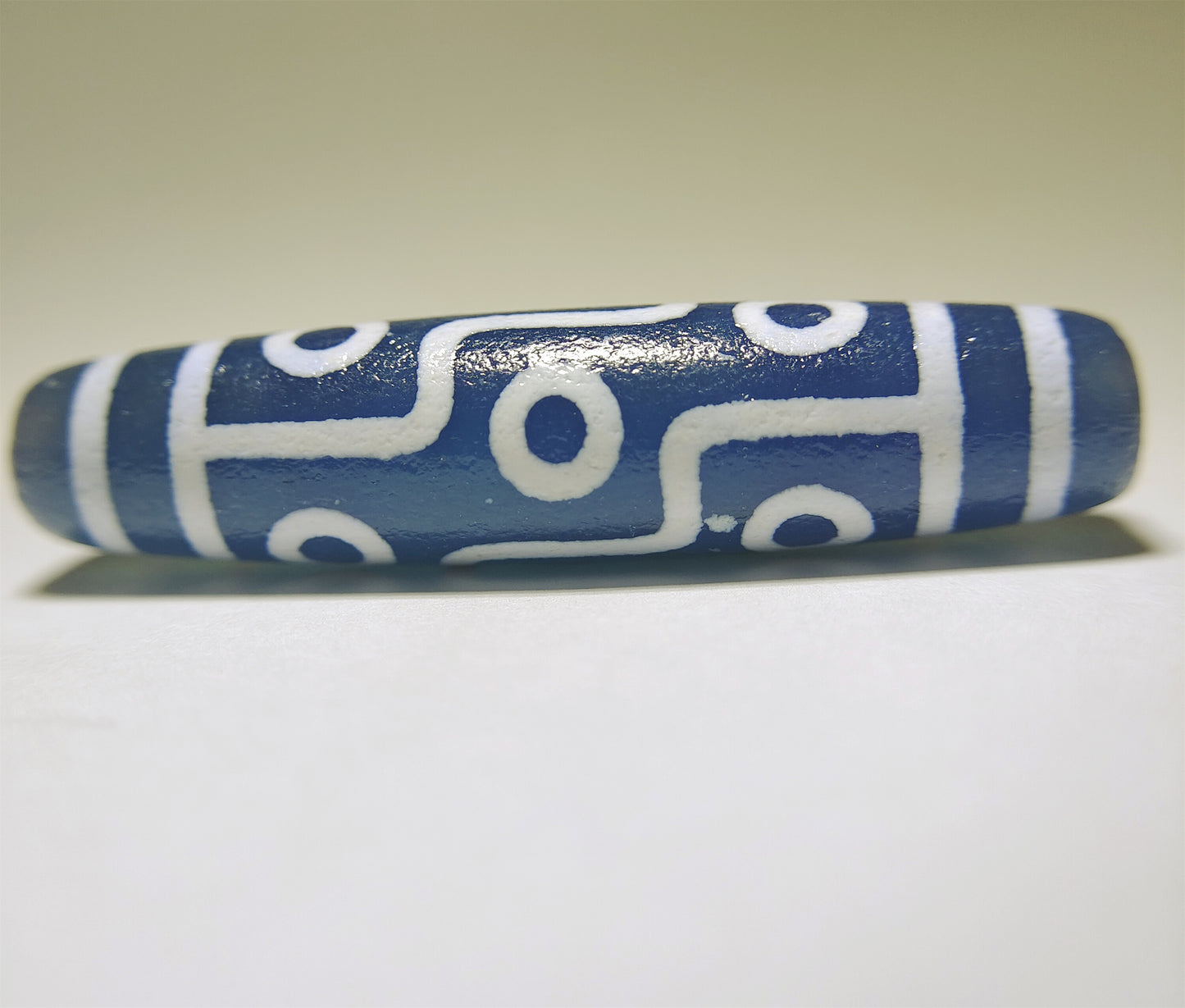 real tibetan ancient nine eyes dzi bead amulet pendant genuine old antique himalaya blue agate nepal 9 pure gzi talisman