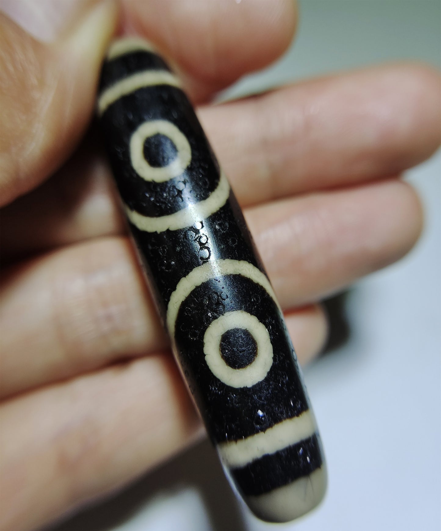 real tibetan ancient seven eyed dzi bead amulet pendant genuine old antique himalaya agate pure 7 eyes gzi talisman