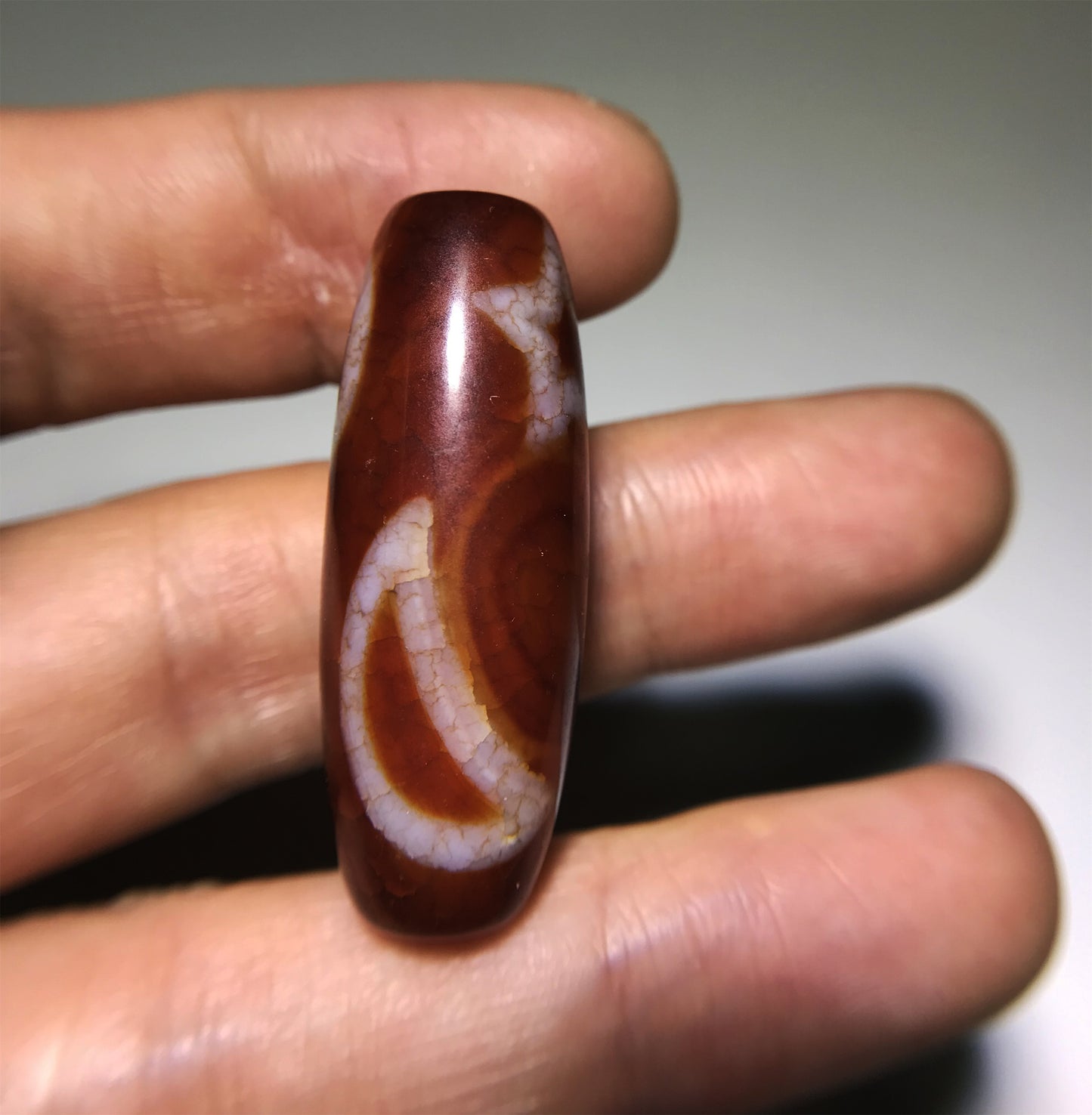 real tibetan ancient sun star moon dzi bead amulet pendant genuine old antique himalaya agate pure gzi talisman