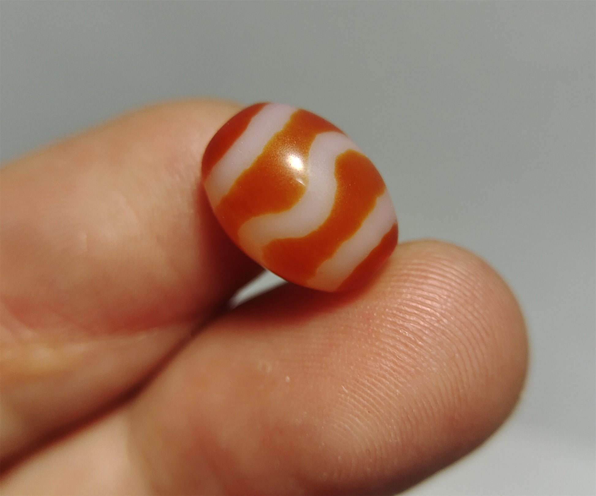 real tibetan ancient tiger tooth dzi bead pendant amulet genuine old zig zag himalaya agate water wave pure gzi talisman gzi