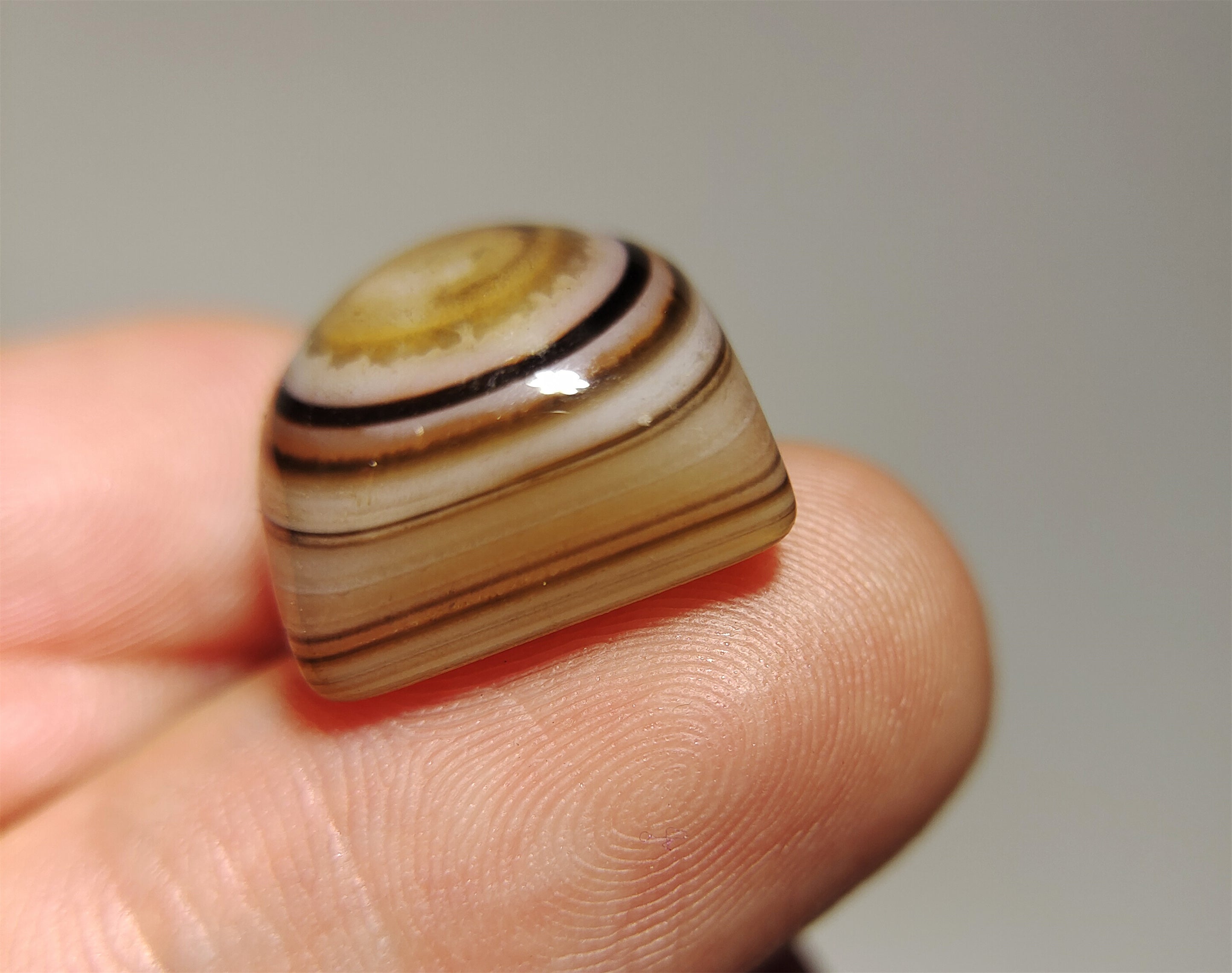 Himalayan Ancient Old Natural outlet Agate Luk Mik Goat Eye Protection Agate Dzi Bead Amuelt