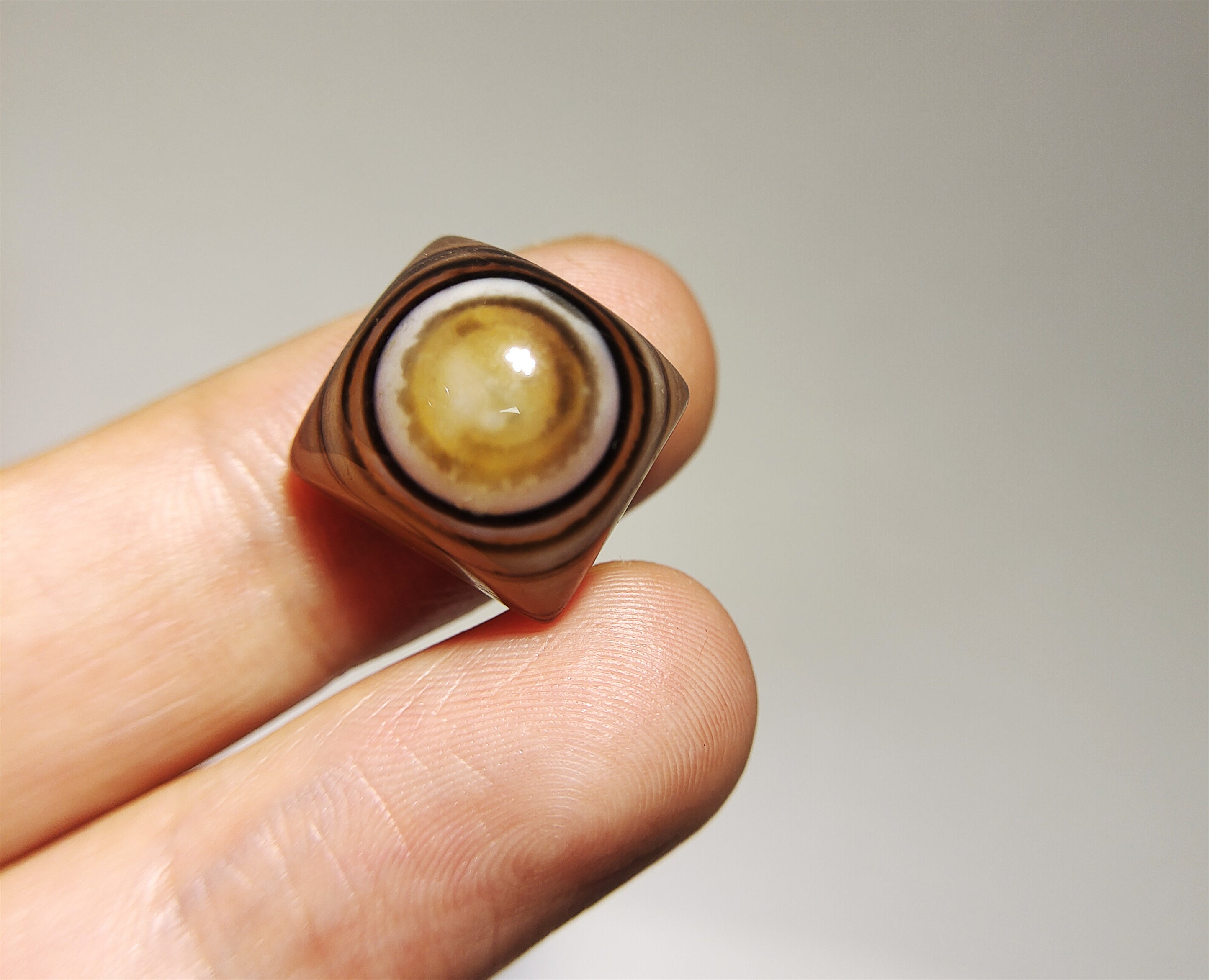 Genuine Antiques Tibet Ancient Lukmik Goat Eye Banded 2024 Old Agate Dzi Lucky Bead