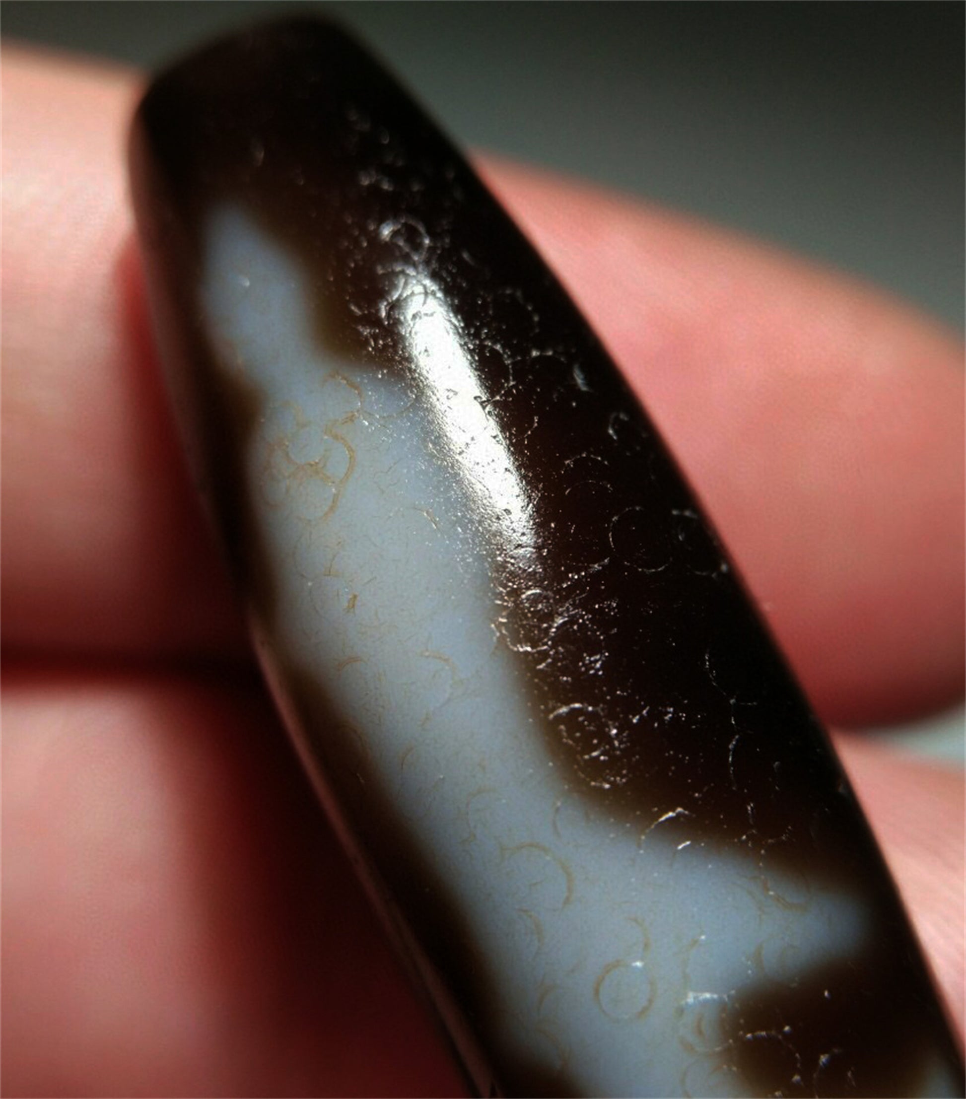 real tibetan kwan yin buddha dzi bead amulet pendant genuine old antique himalaya agate ancient pure gzi guanyin