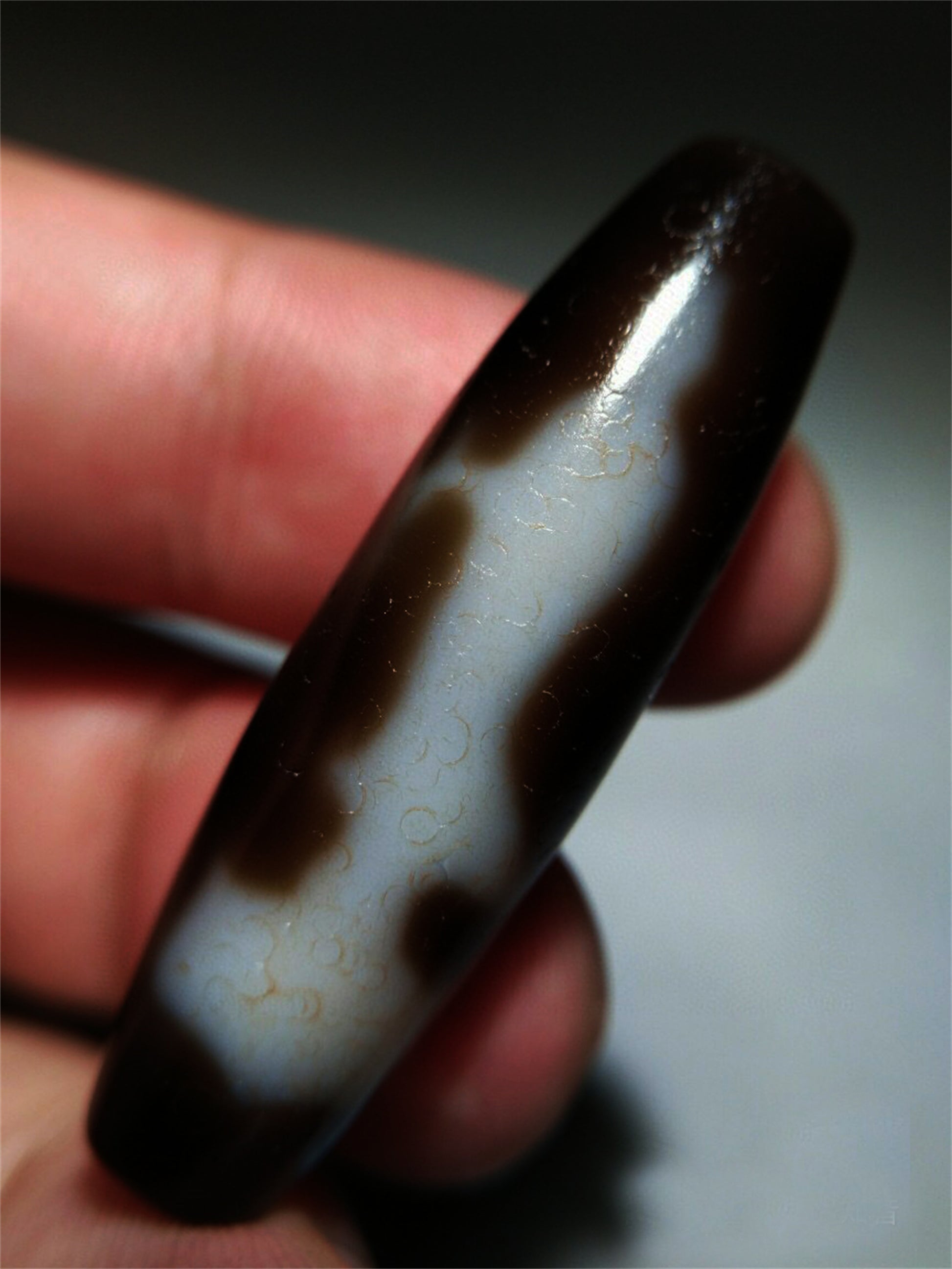 real tibetan kwan yin buddha dzi bead amulet pendant genuine old antique himalaya agate ancient pure gzi guanyin