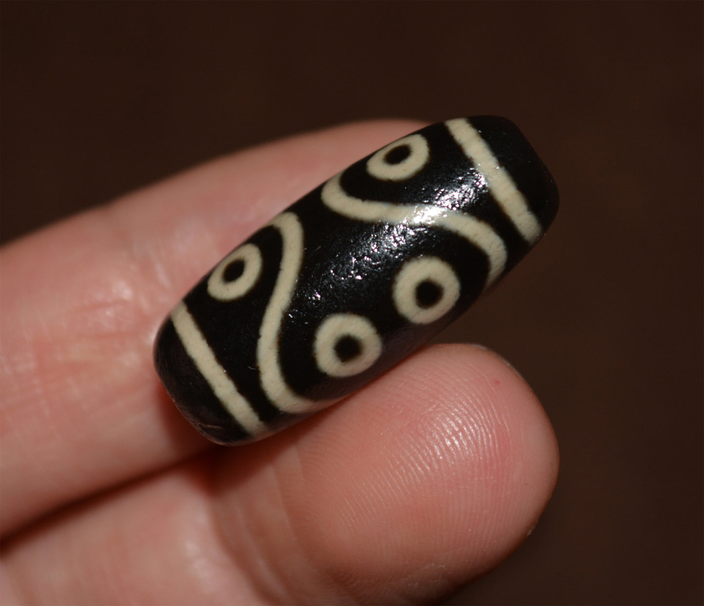 Genuine Tibetan Old Ancient Eight Eyes Dzi Bead Amulet Himalaya Real Agate Pure 8 Eyed Gzi Tibet