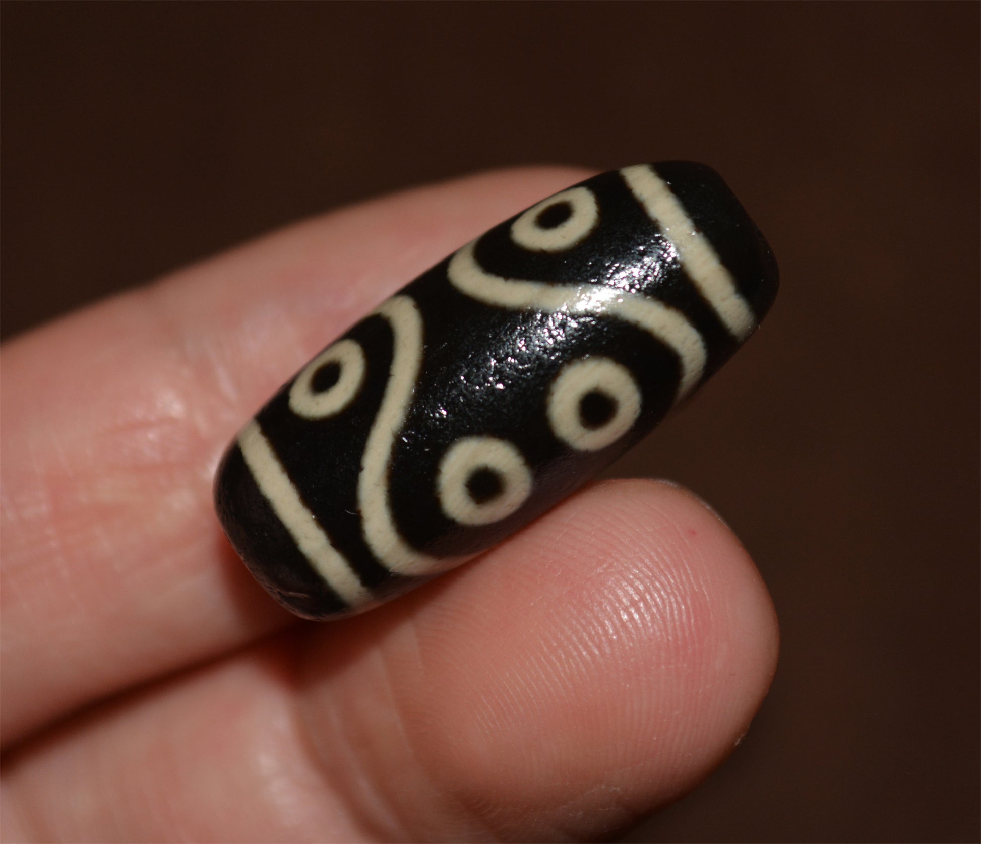 Genuine Tibetan Old Ancient Eight Eyes Dzi Bead Amulet Himalaya Real Agate Pure 8 Eyed Gzi Tibet