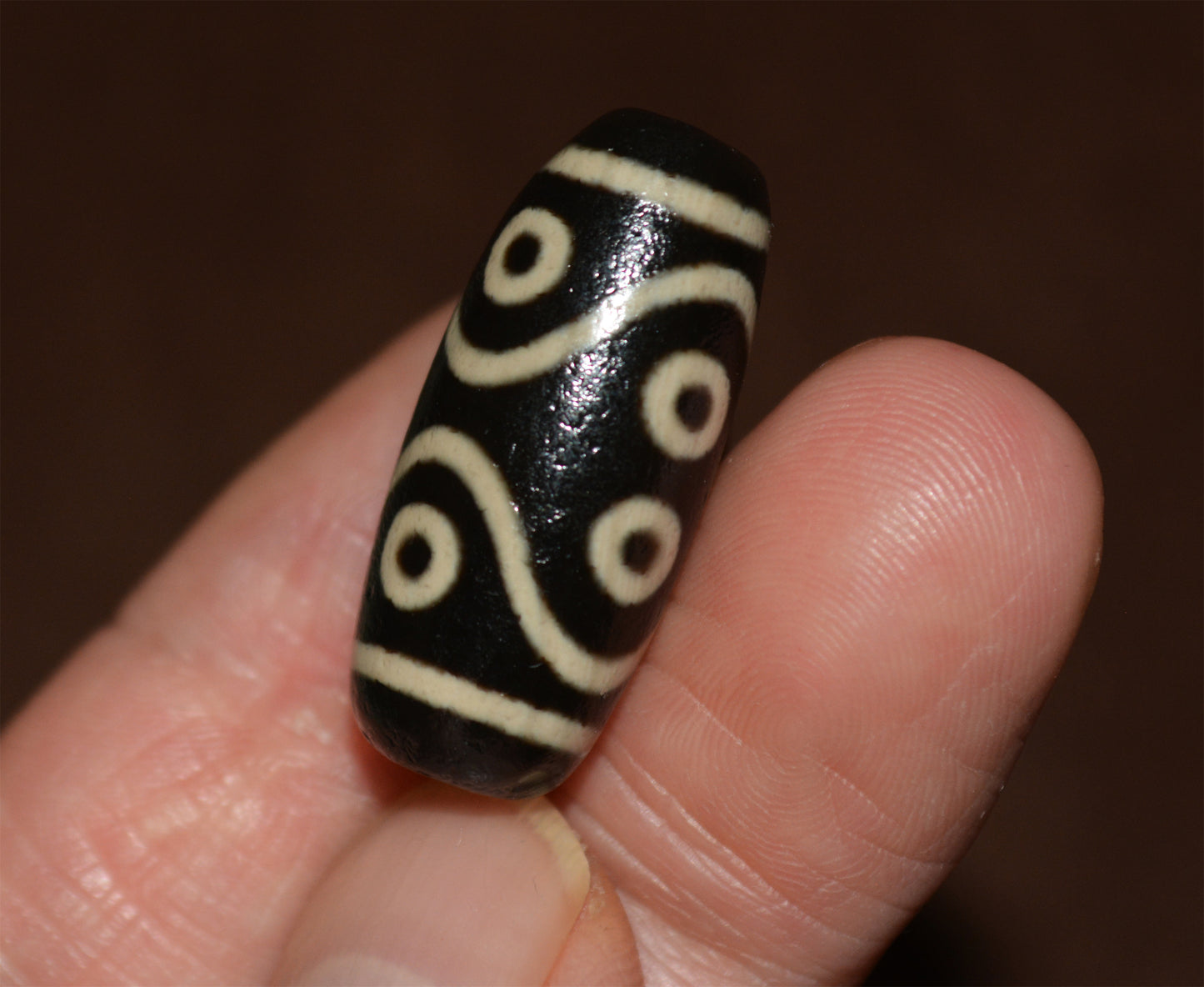 Genuine Tibetan Old Ancient Eight Eyes Dzi Bead Amulet Himalaya Real Agate Pure 8 Eyed Gzi Tibet