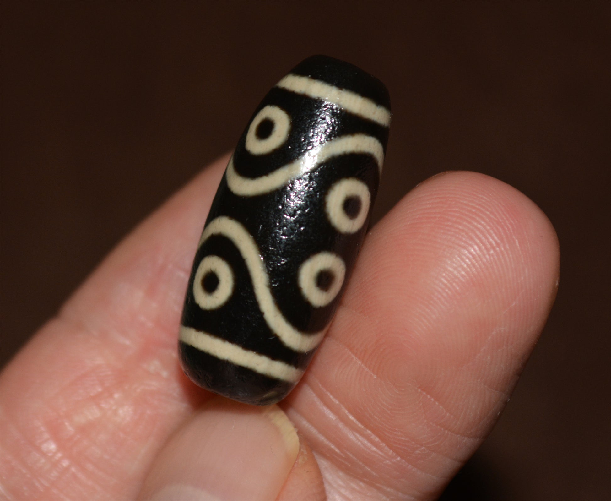 Genuine Tibetan Old Ancient Eight Eyes Dzi Bead Amulet Himalaya Real Agate Pure 8 Eyed Gzi Tibet