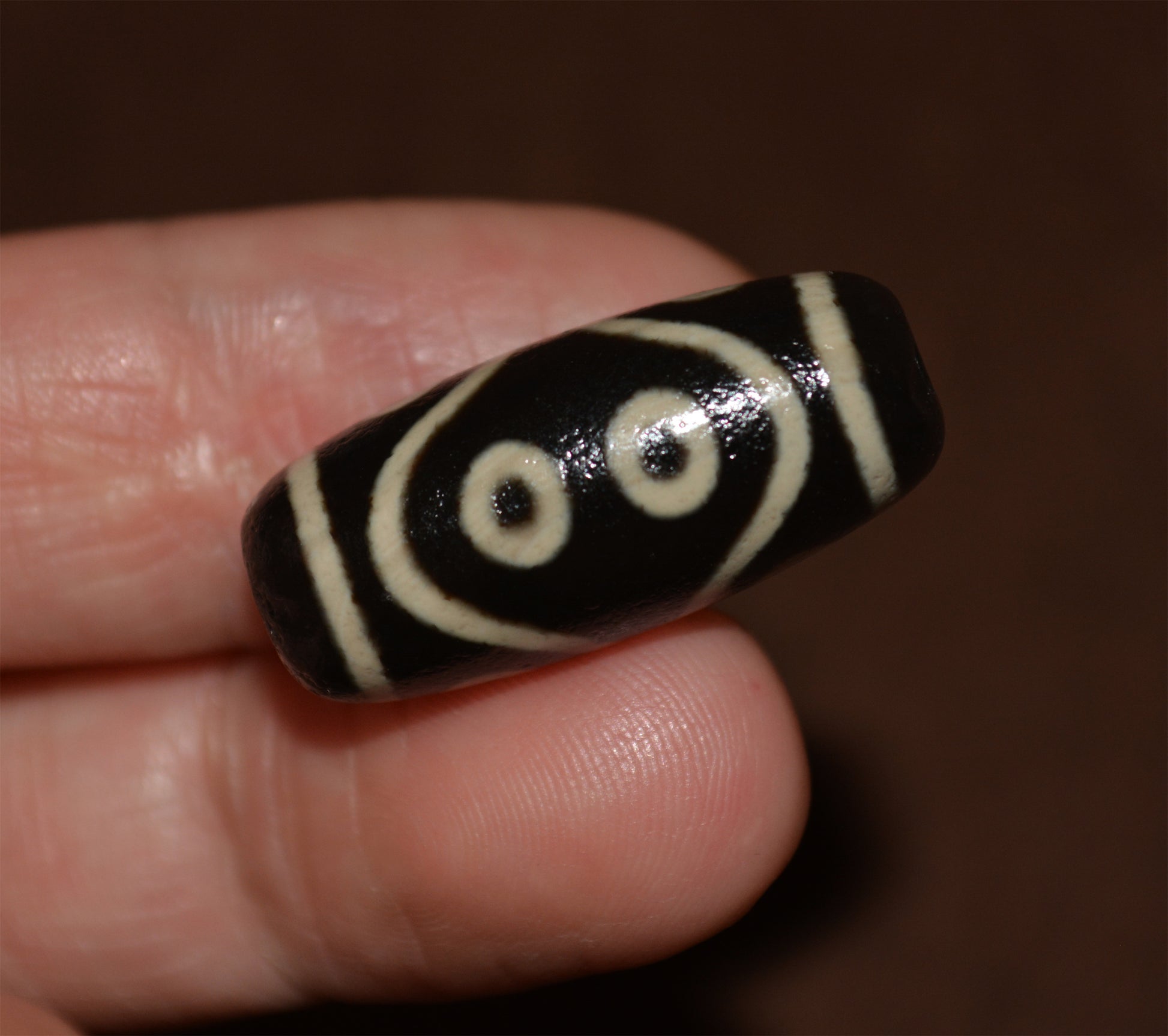 Genuine Tibetan Old Ancient Eight Eyes Dzi Bead Amulet Himalaya Real Agate Pure 8 Eyed Gzi Tibet