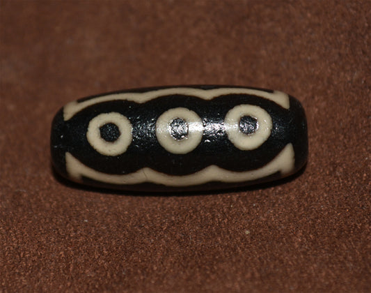 Genuine Tibetan Five Eyes Dzi Bead Pendant Old Ancient Pure Amulet Himalaya Agate 5 Eyed Gzi