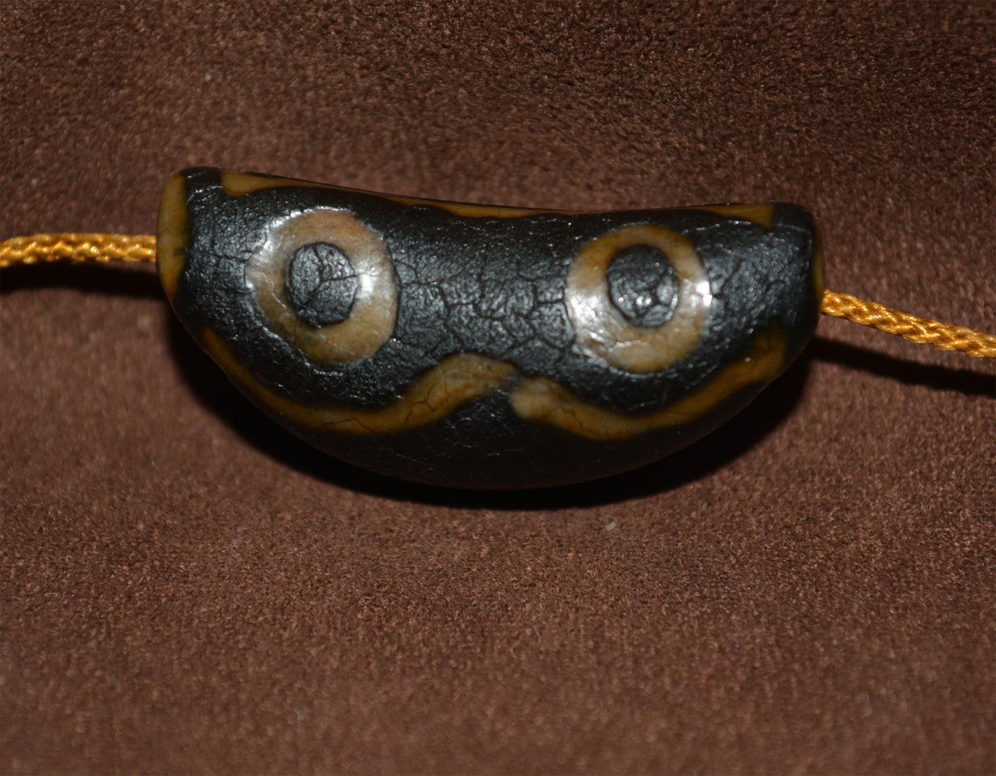 Real Tibetan Ancient Pure Five Eyes Dzi Bead