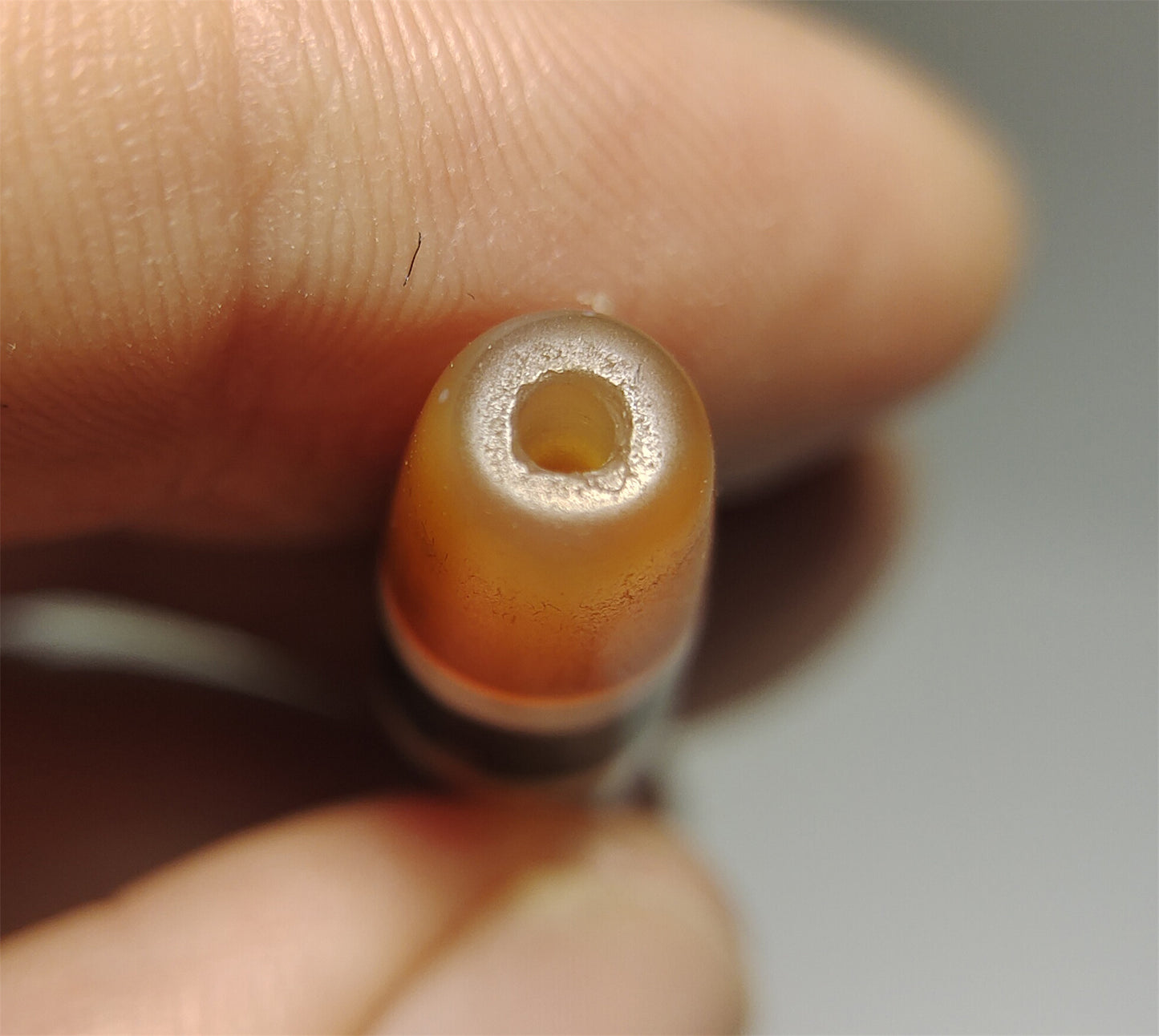 Genuine Tibetan Ancient Five Stripes Dzi Bead 3 Eye Amulet Himalaya Real Agate Pure Gzi