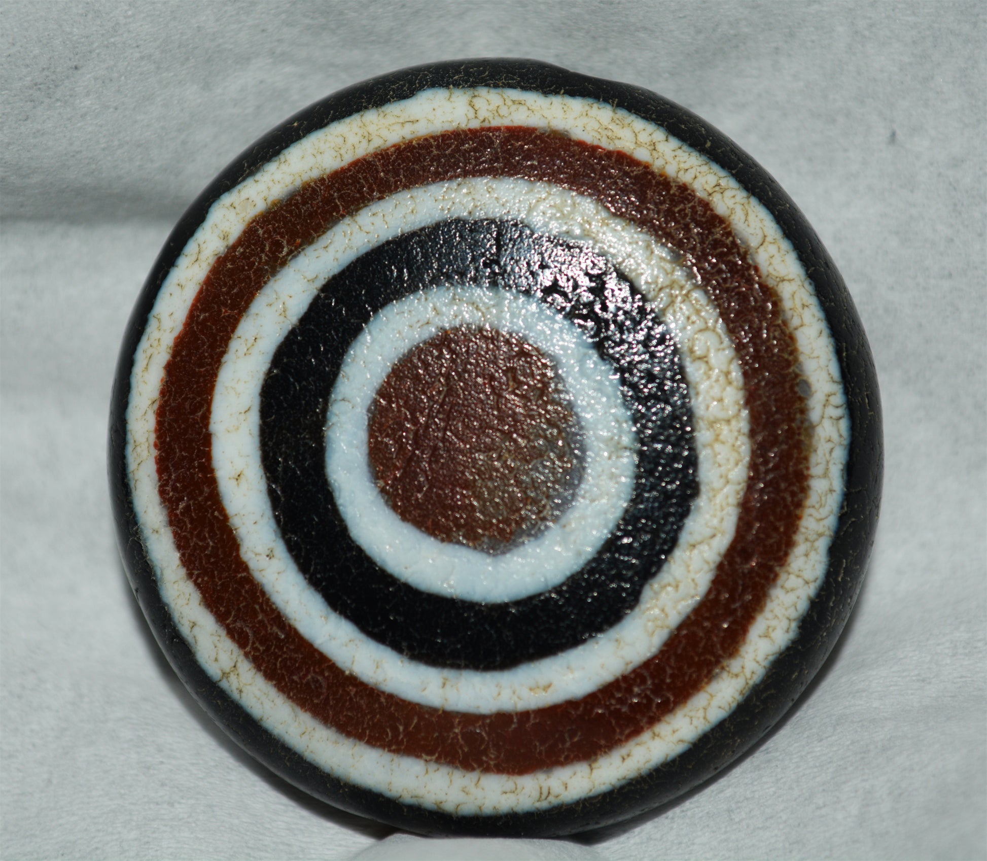 tibetan ancient lukmik eye dzi bead agate amulet real genuine goat horse