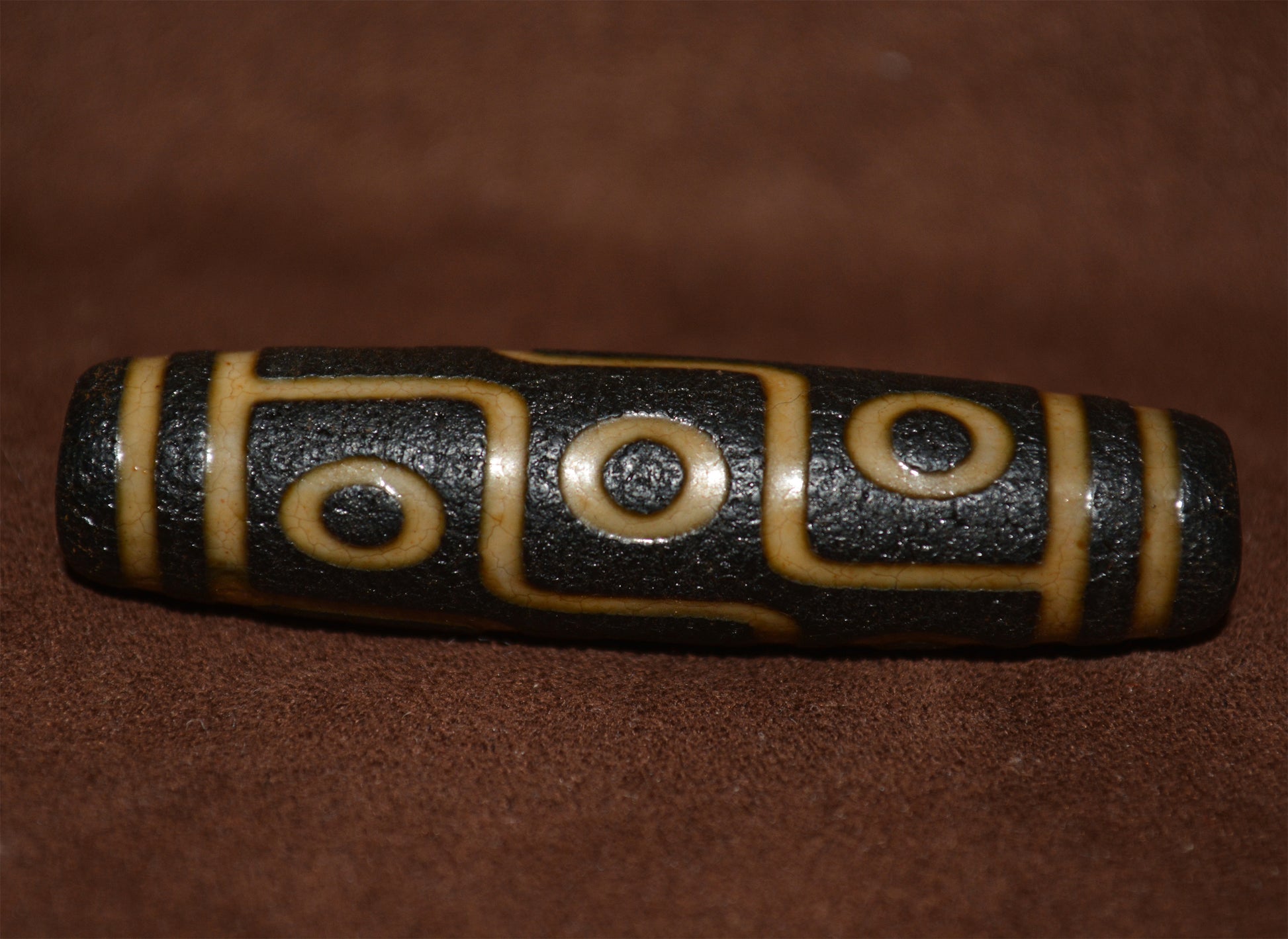 Old Ancient Nine Eyes Dzi Bead Pendant Real Tibetan