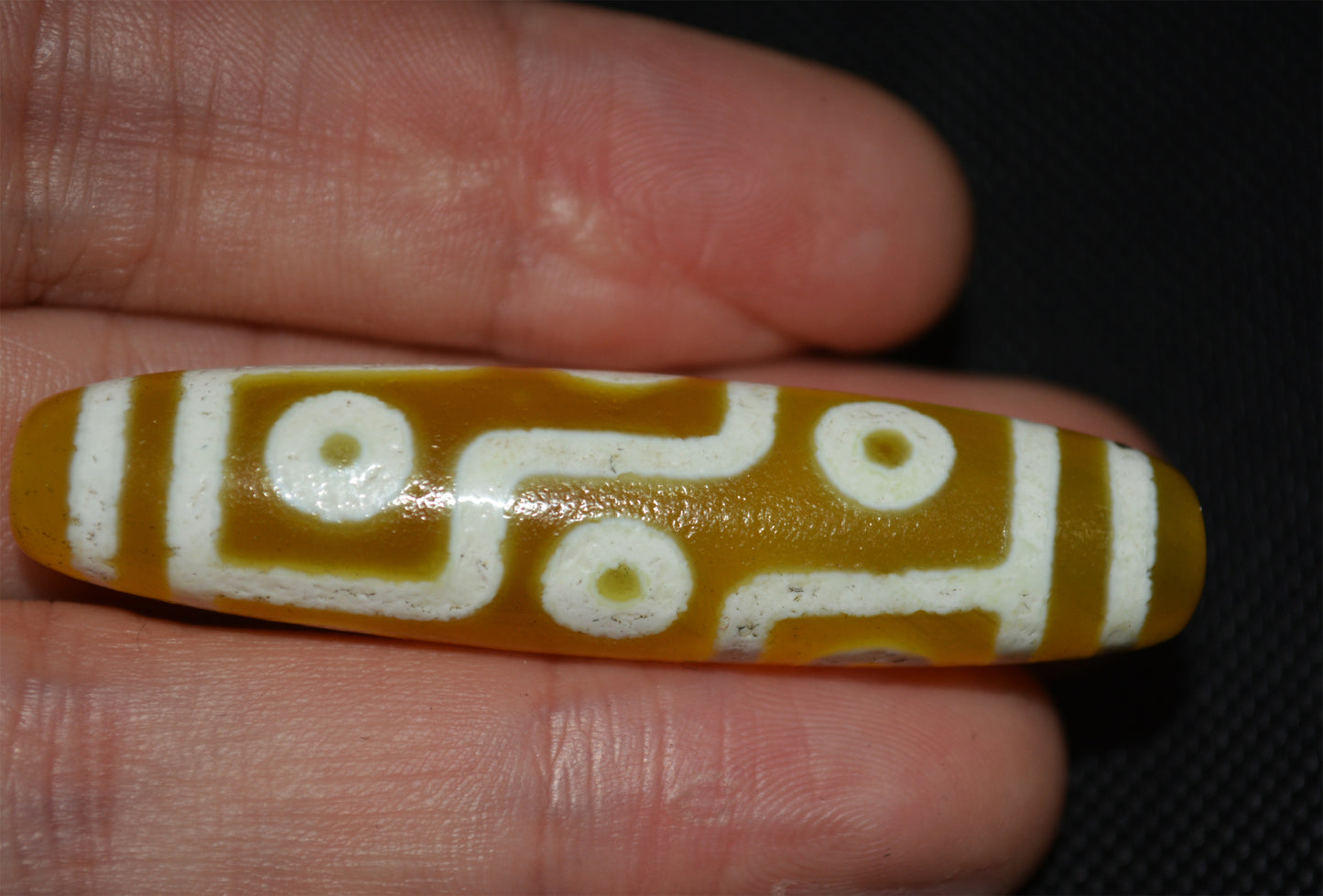 Genuine Ancient Tibetan Old Pure Nine Eyes Dzi Bead Pendant Amulet Himalaya Real Agate 9 Eyed Gzi Talisman