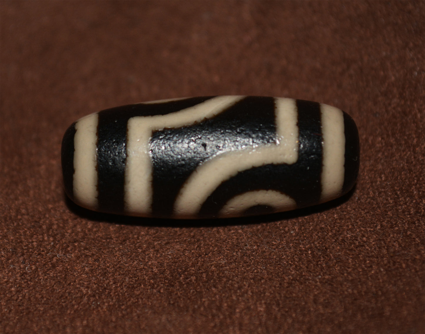 tibetan two eyes dzi bead amulet real genuine old ancient himalaya agate pure