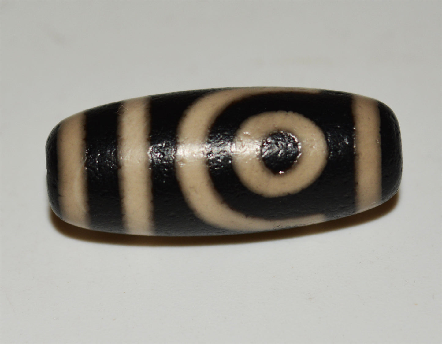 tibetan two eyes dzi bead amulet real genuine old ancient himalaya agate pure